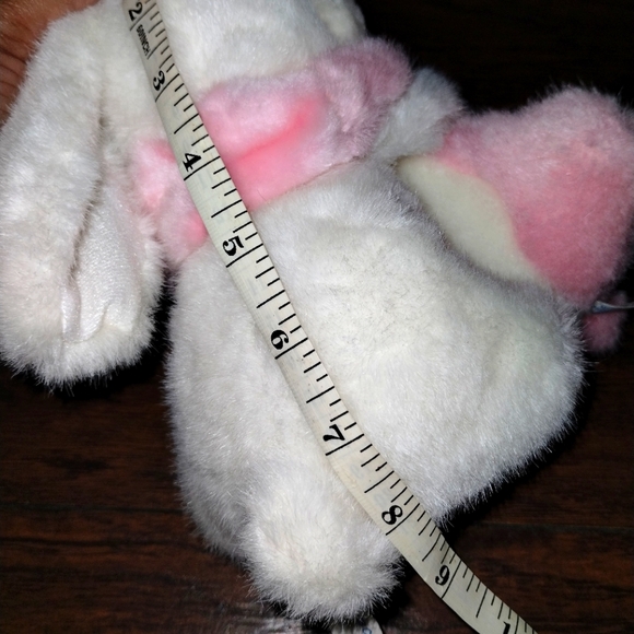 ✓Wishpets Pink  And White Easter Bunnies Hugging Rabbits Stuffed Animal Plush 8" - Picture 15 of 15
